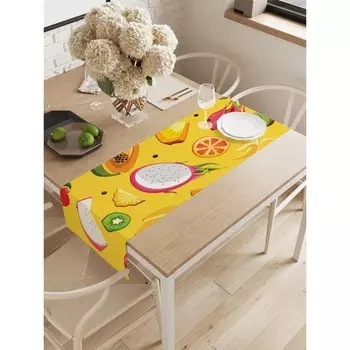 Дорожка на стол «Сочные кусочки», оксфорд, размер 40х145 см