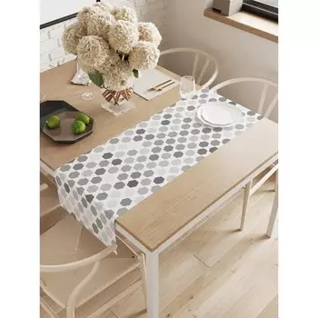 Дорожка на стол «Фигурные изменения», оксфорд, размер 40х145 см