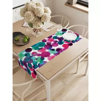 Дорожка на стол «Праздничное конфетти», оксфорд, размер 40х145 см