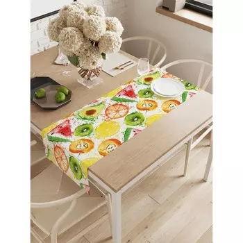 Дорожка на стол «Фруктовый мир», оксфорд, размер 40х145 см