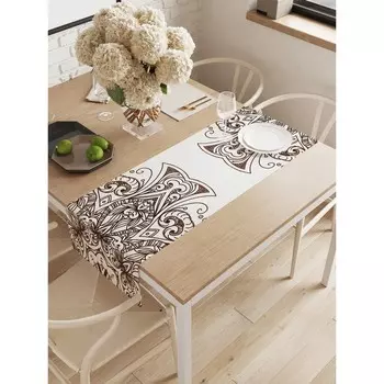 Дорожка на стол «Раздел мандалы», оксфорд, размер 40х145 см