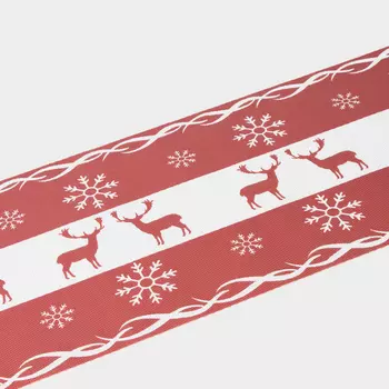 Дорожка на стол Доляна «Новый год», 18030 см, красная