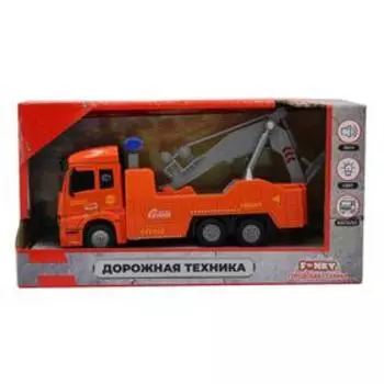 Дорожная техника, инерционный механизм, свет, звук, оранжевый