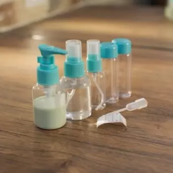 Дорожный набор для косметических средств, голубой