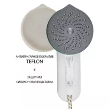 Дорожный утюг Pioneer SI1032, 35 мл, 400 Вт, цвет белый с мятным