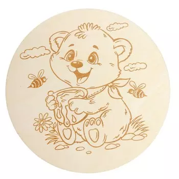 Дощечка для выжигания «Мишка»