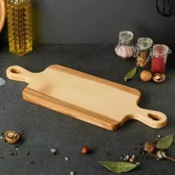 Доска разделочная "Прямоугольная", для сервировки и подачи, 58х18 см, массив ясеня