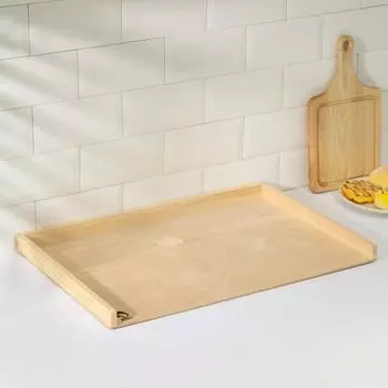 Доска деревянная для пельменей и пирогов с бортиком Доляна «Хозяюшка», 60400,4 см