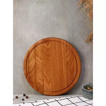 Доска для пиццы «Доливия», d=20 см, дуб