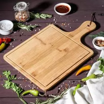 Доска для подачи квадратная «Бамбук», 40×24 см