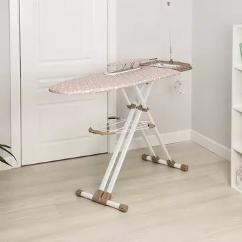 Доска гладильная «Валенсия. Дамаск», 123,5×46 см, цвет бежевый