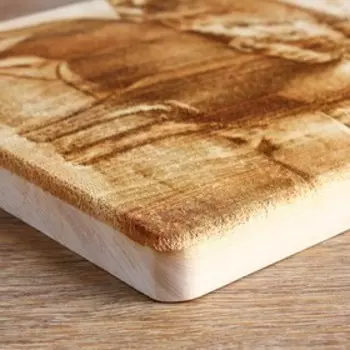 Доска из массива кедра «Олень», большая, прямоугольная, 23 35 см