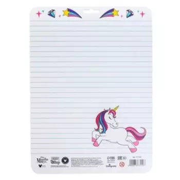 Доска маркерная A4 двусторонняя: клетка/линейка Д4, "Единорог", Минни Маус