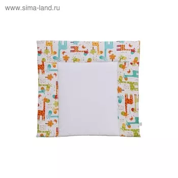 Доска пеленальная двухсторонняя Polini kids Жираф, со съёмным вкладышем, цвет жёлтый