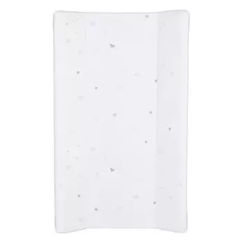 Доска пеленальная Polini Kids French Teddy, для детских кроватей, цвет белый-серый