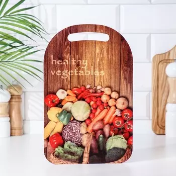 Доска разделочая с декором "№4" 29,25х18,75х0,55 см