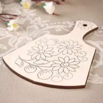 Доска разделочная 17,5х13,5 см, с контуром