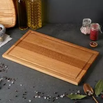 Доска разделочная, 25х40 см, массив дуба