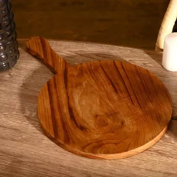 Доска разделочная 45х30х2 см, тиковое дерево