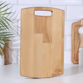 Доска разделочная деревянная "№2" 29х19 см