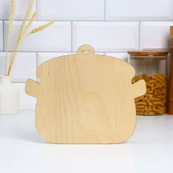 Доска разделочная деревянная «Кастрюля»