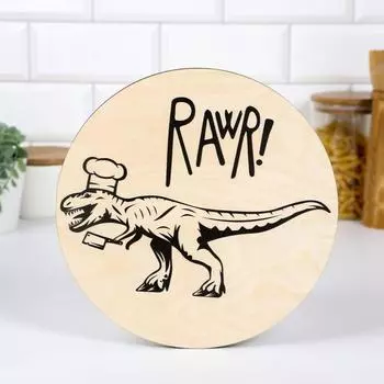 Доска разделочная «Дино», 24 × 24 × 0,6 см