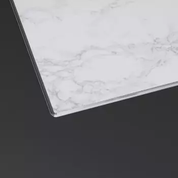 Доска разделочная стеклянная Доляна «Белый мрамор», 3020 см