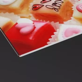 Доска разделочная стеклянная Доляна «Сладкая любовь», 30×20 см