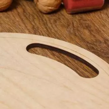 Доска разделочная двухсторонняя, круглая, ручка вырез, 28280.6 см