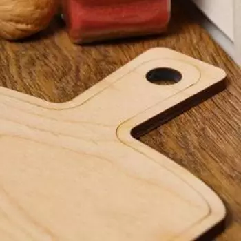 Доска разделочная и сервировочная двухсторонняя, цилиндровая, с ручкой, 32180.6 см