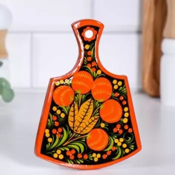 Доска разделочная «Лимонница», хохлома