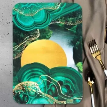 Доска разделочная «Малахит», пластик, 30 20 см