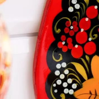 Доска разделочная «Матрёшка», 2026 см, хохлома