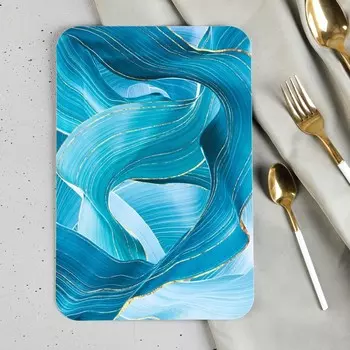 Доска разделочная «Мрамор», пластик, 30 20 см