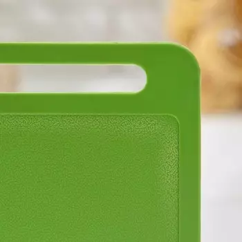 Доска разделочная Доляна, пластик, прямоугольная, 2213 см, зелёная