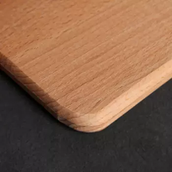 Доскa рaзделочнaя Премиум «Прямоугольнaя», с метaллической ручкой, 30211,8 см, бук