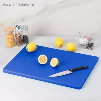 Доска разделочная профессиональная Hanna Knvell, 6040 см, синяя