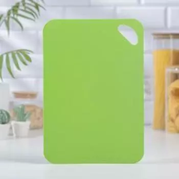 Доска разделочная противоскользящая гибкая Доляна, 3323 см, цвет зелёный