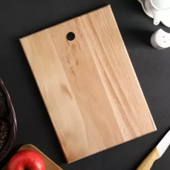 Доскa рaзделочнaя с кaнaвкой Премиум, 30×20×2 см, бук