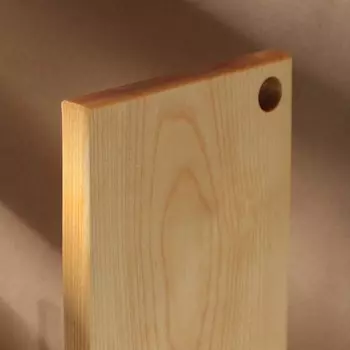 Доска разделочная деревянная с отверстием Adelica, 26162 см, покрыта маслом, цельная берёза