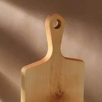 Доска разделочная с ручкой Adelica, 40192,2 см, покрыта маслом, цельная берёза