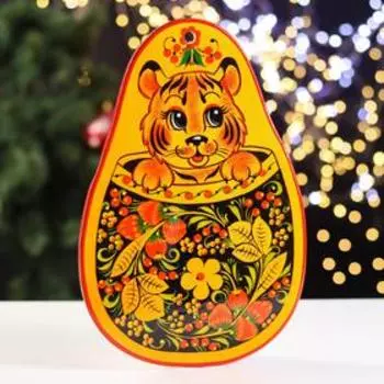 Доска разделочная «Сердце», хохлома, микс