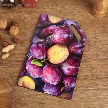 Доска разделочная "Сочная слива" 27х18 см