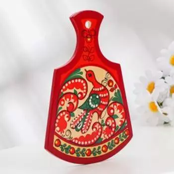 Досочка разделочная «Фигурная», 12×0,8×17 см, пучужская роспись