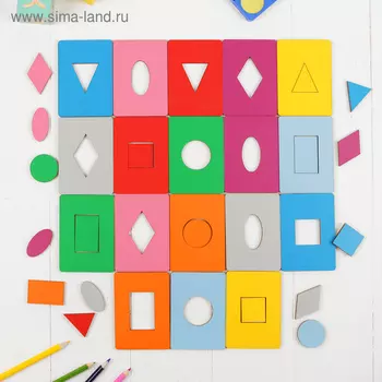 Досочки Сегена, крашеные, 18 шт., размер досочки: 7 9,5 см