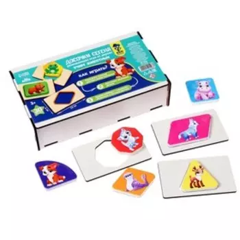 Досочки Сегена «Учим животных», 30 деталей