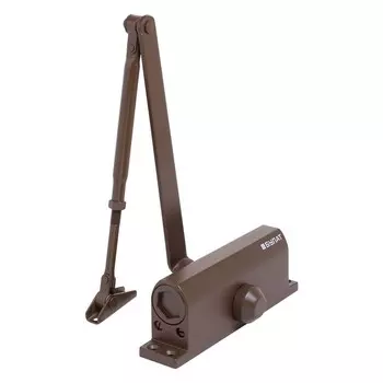 Доводчик дверной БУЛАТ ULTIMATE, ДД-120 A-C (60-140 кг), цвет коричневый, морозостойкий