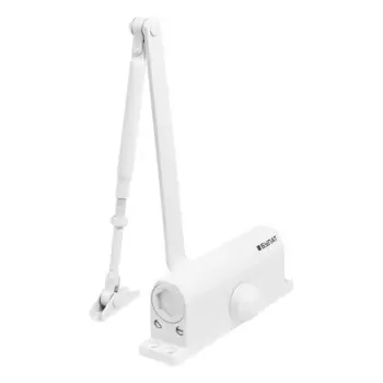 Доводчик дверной БУЛАТ ULTIMATE, ДД-120 A-W (60-140 кг), цвет белый, морозостойкий