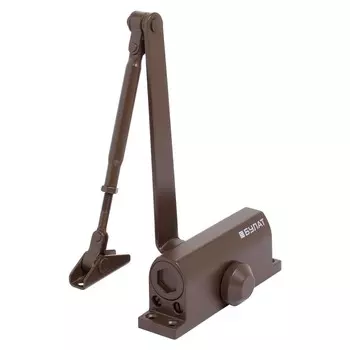 Доводчик дверной БУЛАТ ULTIMATE, ДД-60 A-C (25-80 кг) цвет коричневый, морозостойкий