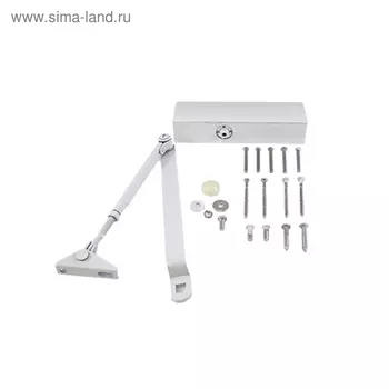 Доводчик дверной NOTEDO DC-075, до 70 кг, белый